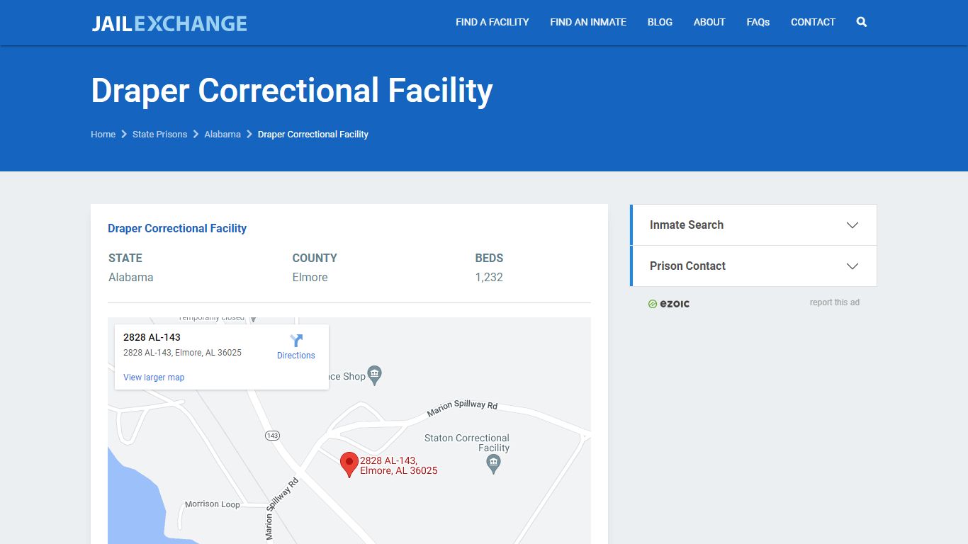 Draper Correctional Facility Prisoner Search | Visitation ...